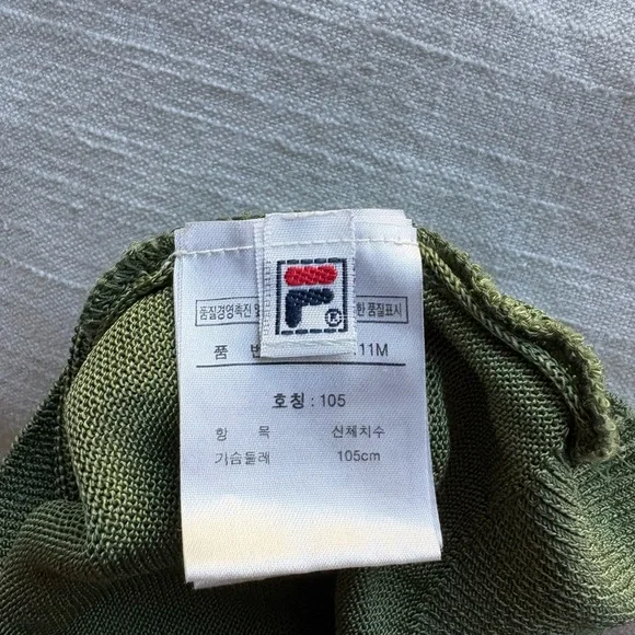 Vintage Fila Golf Italy green sweater Vest - Picture 4 of 7